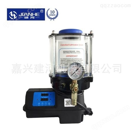 电动油脂润滑泵 电动润滑泵 建河 配套定时定量润滑泵