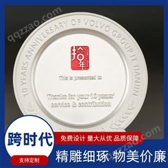 跨时代 企业上市周年庆典纪念章制作999银章定做 纯银纪念币定制