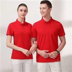 logo广告polo 短袖polo衫 现货速发 企业文化衫定制