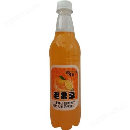 老汽水瓶装橙味气泡水果味碳酸饮料商超渠道
