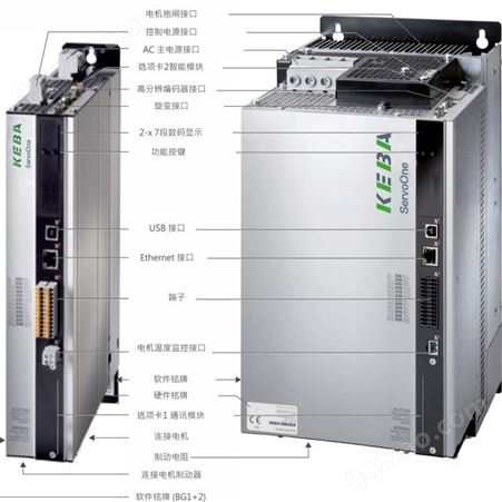 KEBA ServoOne系列单轴交流伺服驱动器 电流范围由2A至450A