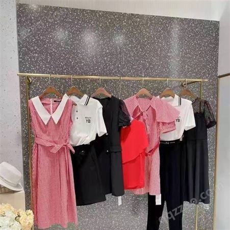 深圳锦都服装品牌折扣女装大码连衣裙直播货源