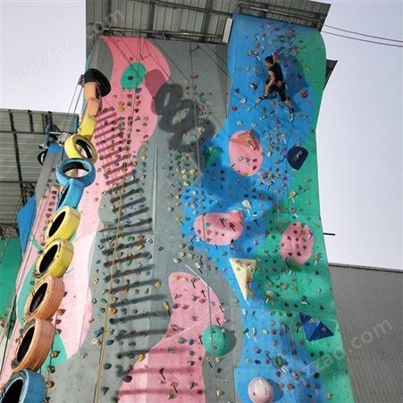 奇乐KIRA 玻璃钢抱石攀岩墙 高空攀登拓展训练 极限挑战