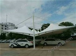 膜结构车棚 公交站台用七字型车篷遮阳篷 可按需定制 欢迎致电 观雨