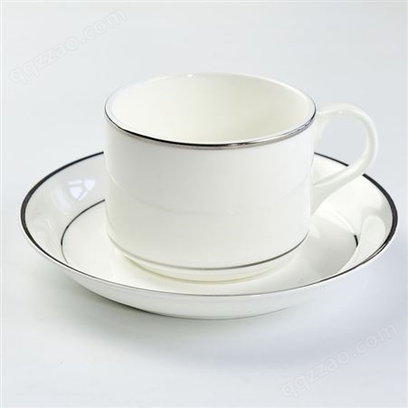 f66骨瓷咖啡杯碟定制 创意金边咖啡杯 陶瓷咖啡具套装