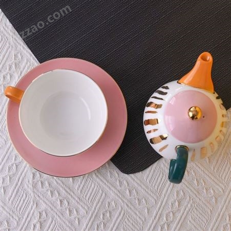创意陶瓷单人壶杯 花茶咖啡杯碟骨瓷套装
