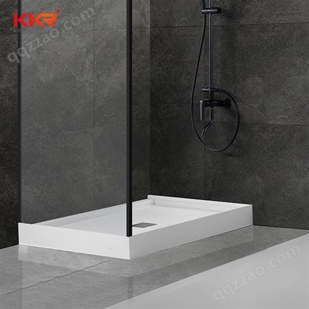 淋浴房底盆底座弧扇形长方形人造石加厚浴室防水底盘简易底座防滑