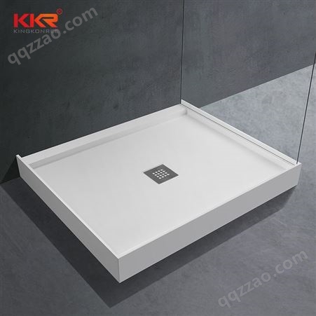 淋浴房底盆底座弧扇形长方形人造石加厚浴室防水底盘简易底座防滑
