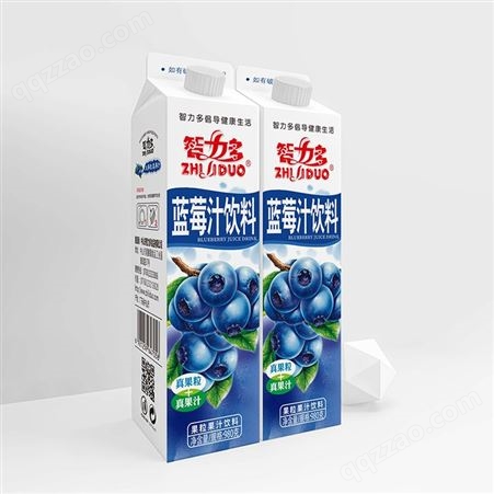 智力多屋顶包蓝莓汁果粒果汁饮料980g招商代理