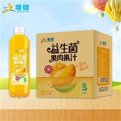 增健益生菌芒果味果肉果汁发酵复合果汁饮品1.5LX6瓶招商