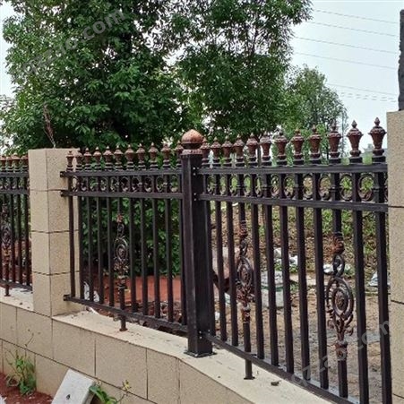 景区铝合金围栏 花园防护栅栏 福民金属 耐腐浊 安装方便