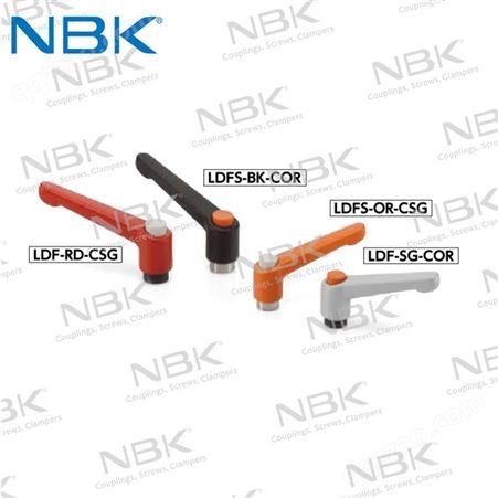 日本NBK LDFS易操作螺纹部为不锈钢带按钮内螺纹多色夹紧手柄把手