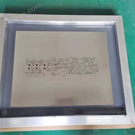 不锈钢电解抛光铝框红胶SMT贴片印刷锡膏可加急12H 激光钢网