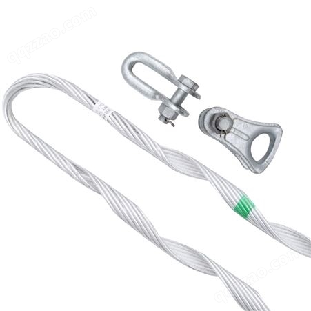 ADSS光缆耐张线夹OPGW光缆转角金具200米档距耐张串铝包钢预绞丝