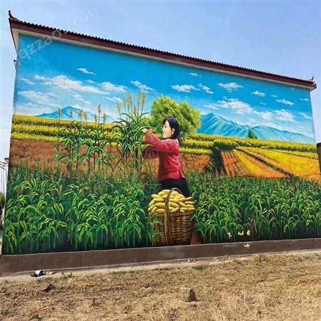 乡村墙体彩绘 新农村文化墙 艺术墙绘 运达免费设计 全国施工