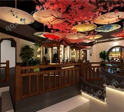 仝碧建筑装饰 中式江南风格中餐厅装修设计 一站式服务