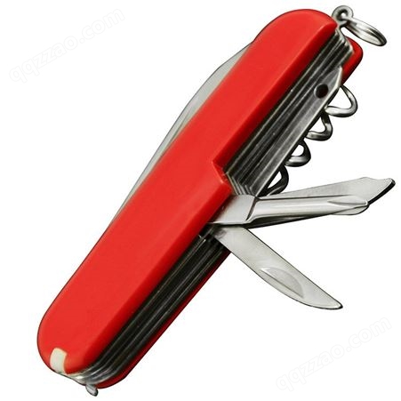 现货礼品小刀 折叠小刀11开多种功能小刀瑞士用 红色胶片小刀