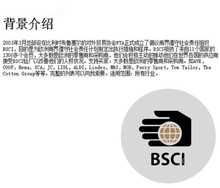 BSCI认证不定期审核应对策略 BSCI验厂办理 商业社会责任行为准则