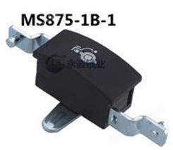 MS875-1B-1/MS875-2B-1黑色PA连杆锁单点锁塑料黑色面板锌合金锁芯转轴