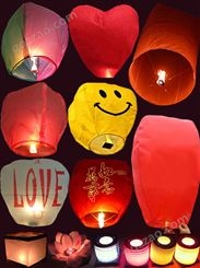孔明灯大号安全型浪漫许愿灯10个50个一包创意爱情荷花灯