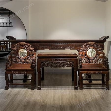 红木家私 罗汉床 架 古典家具回收 要选鑫鸿运 专业估价