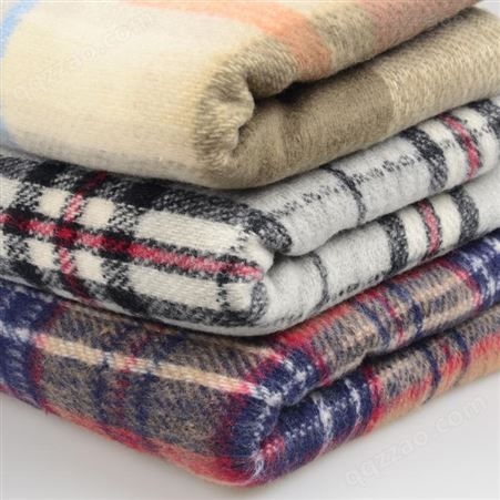 毯子 家庭休闲懒人披肩沙发毯 毯子厂家批发 条纹绒毯